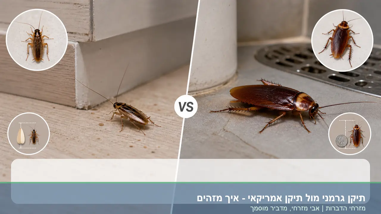 תיקן גרמני מול תיקן אמריקאי - איך מזהים - תמונת השוואה ממותגת של מזרחי הדברות