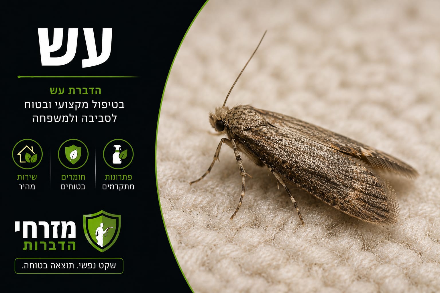 הדברת עש בגדים ועש מזון – מזרחי הדברות