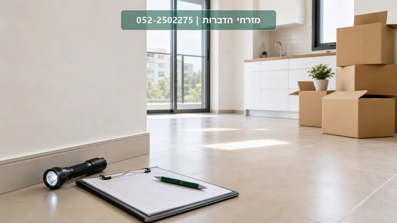 הדברה לפני מעבר דירה