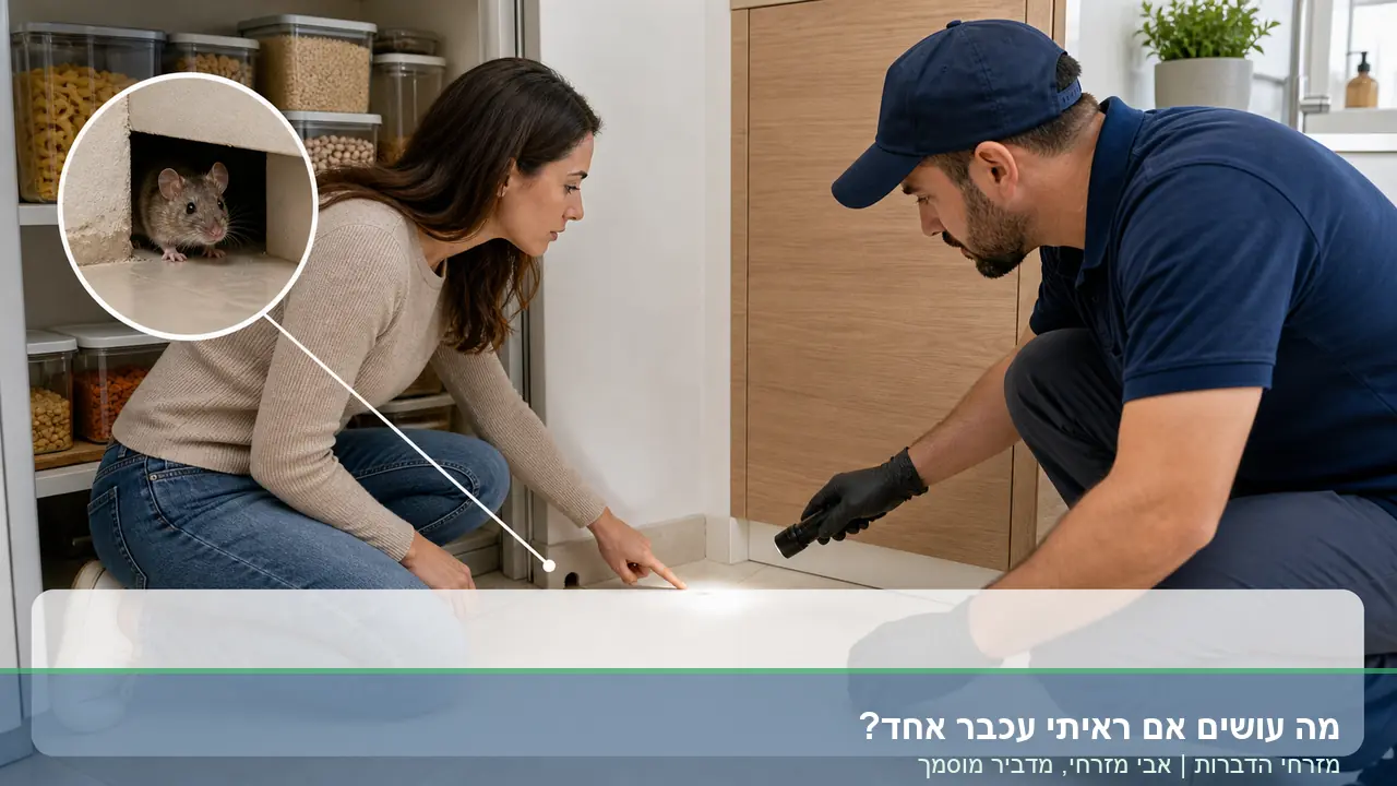 מה עושים אם ראיתי עכבר אחד? - מדריך תשובות לקוחות של מזרחי הדברות