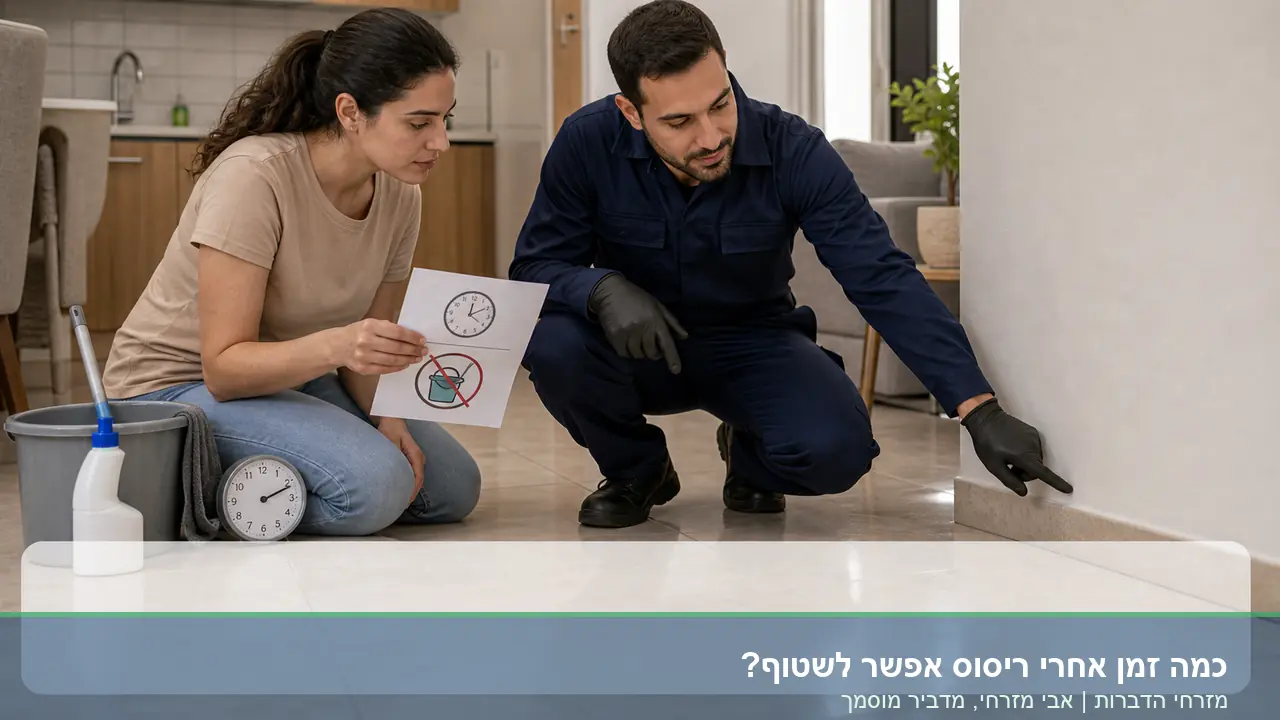 כמה זמן אחרי ריסוס אפשר לשטוף? - מדריך תשובות לקוחות של מזרחי הדברות