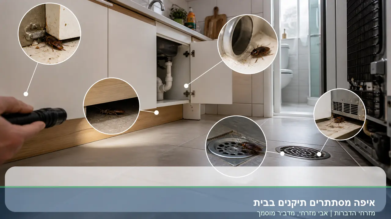 איפה מסתתרים תיקנים בבית - מדריך חזותי ממותג של מזרחי הדברות